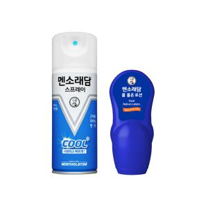 멘소래담 스프레이 파스 쿨 180ml + 쿨 롤온 로션 50ml