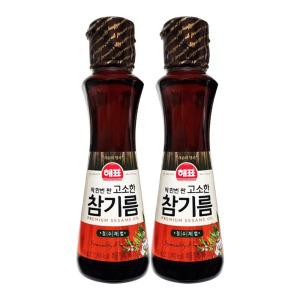 사조해표 딱한번 짠 고소한 참기름 110mL x 2개