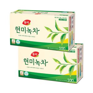 [10% 중복 할인]동서 현미녹차 100Tx2