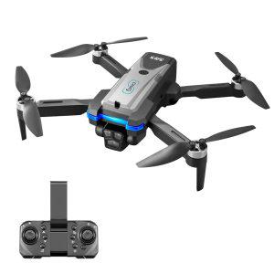 LSRC S8S 3 카메라 수직 촬영 전기 와이파이 FPV, HD 렌즈 포함, 360 ° 적외선 브러시리스 LED RC 드론, R