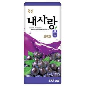 웅진 내사랑 포도 드링크팩 185ml x 48개_MC