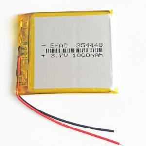 Lipo 충전식 배터리 354448 교체, 블루투스 GPS 유선 마이크, 휴대폰 시계 스피커 녹음기, 3.7V, 1000mAh