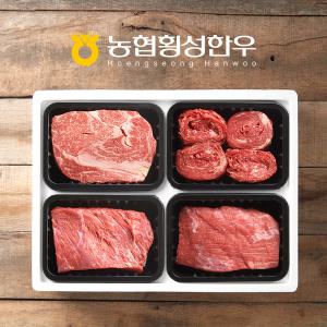 [냉장][농협횡성한우]한정판 실속구이정육3호 (등심/불고기/국거리/장조림) / 1.2kg