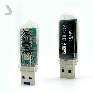 BTC 마이닝 럭키 마이너 홈 사일런트 로테리 채굴기 asic USB 비트코인 LV03 74KH/S