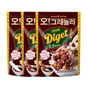 (단독상품) 오그래놀라 다이제 쵸코츄러스 300g x3개