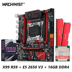 MACHINIST 마더보드 LGA 2011-3 키트 세트, 인텔 제온 E5 2650 V3 CPU 프로세서 및 DDR4 16GB(2*8GB) RAM