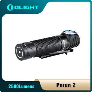 OLIGHT Perun 충전 헤드랜턴 램프 멀티 직각 MCC 방수 손전등 머리띠 포함 완벽한 2 2500 루멘