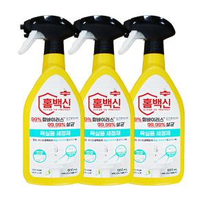 애경 랩신 홈백신 욕실용 세정제 600ml 3개 찌든때 살균 세균 제거 변기