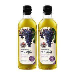 백설 포도씨유, 900ml, 2개