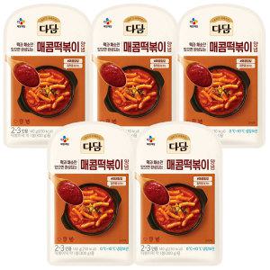 CJ 다담 매콤떡볶이양념 140g x 5개 / 요리양념 간편조리