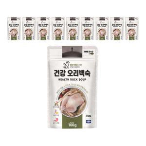 [소비기한 임박] 더독 간편건강 오리백숙, 100g, 10개