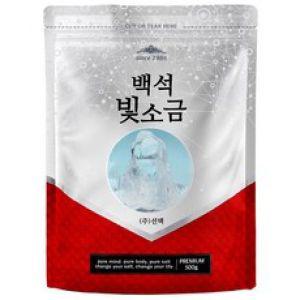 선맥 백석 빛소금 용융소금 반찬소금 미네랄 500g 1개