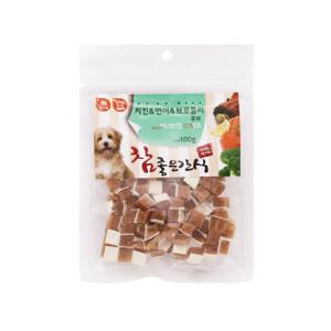 참좋은간식 큐브 치킨 연어 브로콜리 100g