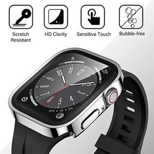 애플 워치용 방수 케이스, 화면 보호기, 유리 커버, 강화 범퍼, 애플 워치 7 8 9 45mm 41mm, iWatch 5 SE 6 44mm 40mm 액세서리