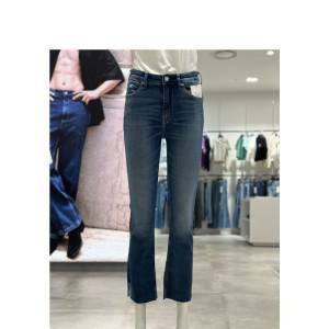 OP Calvin Klein Jeans 5캘빈클라인 여성 미드 블루 하이라이즈 부츠 컷 데님 팬츠 J222256-1BJ