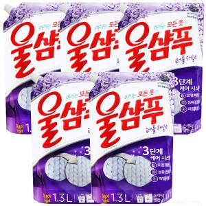 애경산업 울샴푸 퍼플 라일락 리필 1.3L 5개