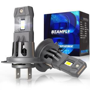 BEAMFLY LED 전구 캔버스 터보 Auxito 조명, 미니 헤드 라이트, H7 자동차 CSP 6000K 12V,