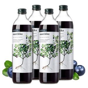 핀란드 카스케인 유기농 빌베리 원액 주스 500ml 4병