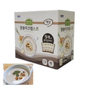 상하키친 양송이크림스프 150g 9개 전자렌지 40초요리