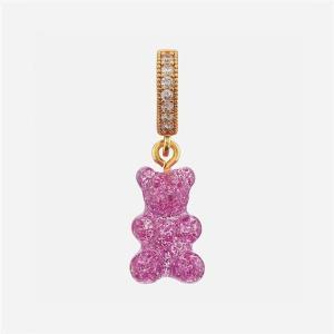 [크리스탈헤이즈]크리스탈 헤이즈 Nostalgia Bear Glittery Pave Pendant magenta