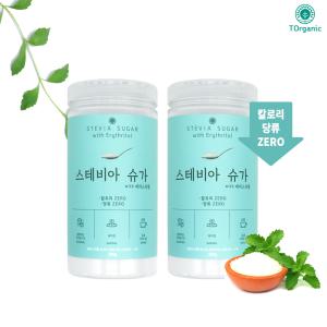 투오가닉 허니 스위트 스테비아 슈가 500g 에리스리톨 2통