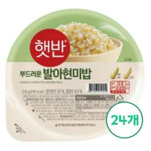 CJ제일제당 햇반 발아현미밥 210g x 24개