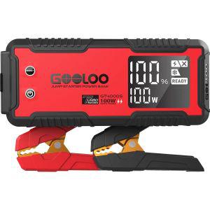 GOOLOO GoOLOO GT4000S 점프 스타터 4000Amp 자동차 100W 양방향 급속 충전 휴대용 배터리 충전기 부스터