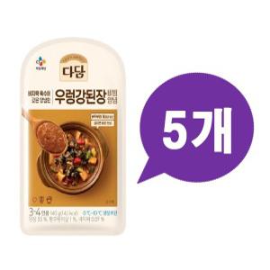 CJ 다담 우렁 강된장 비빔양념 140g x5개 찌개 양념장