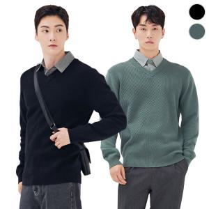 [체이스컬트] 모던 SHIRT 레이어드 SWETER/2Color