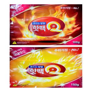 바이온 국산 핫팩Q 흔드는 핫팩 100g / 150g