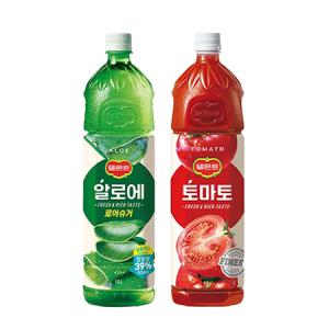 [한번에먹자] 델몬트 1.5L 2종(알로에3+토마토3) / 총 6페트_MC