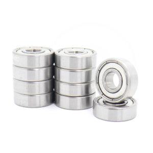 608ZZ 베어링 8x22x7mm 10PCS 소형 3D 프린터 부품 스케이트 보드 스쿠터 롤러 휠 608 Z ZZ 볼 608Z