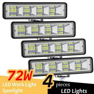 자동차 작업등 LED 안개등, 오프로드 스포트라이트, LED 라이트 바, 트럭 ATV 자동차 야간 조명, 12 V, 24V