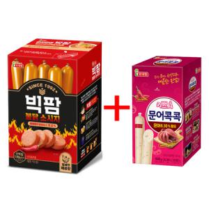 롯데 빅팜불닭1200g+문어콕콕600g 기획 간식 소시지 키스틱 주전부리 어린이 성인 남여노소