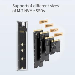 GeIL M.2 NVMe 프로토콜 인클로저 외장 SSD 케이스, USB 1 10Gbps C타입 + HD 스토리지 박스 하우스 무나사