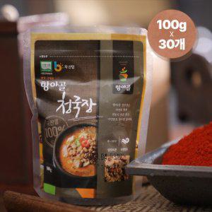 항아골 전통 발효 청국장 100g x 30개 충주콩 100% HACCP