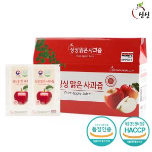 싱싱 맑은 사과즙 100ml x 30포 (1박스)