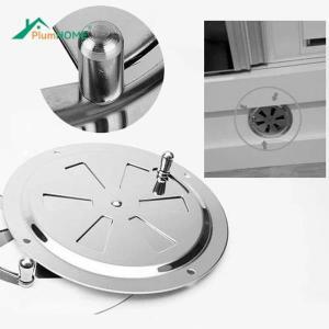 Stainless Steel 316 Boat Round Ventilation Louvered Side Knob Opening Air