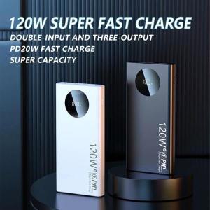 초고속 충전 외장 배터리, 얇고 가벼운 보조배터리 휴대폰 액세서리, 120W, 10000mAh