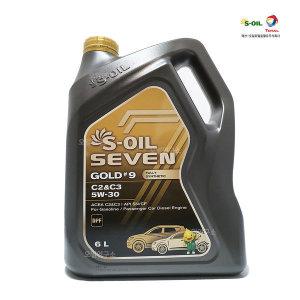 SOil S-OIL 세븐골드 C2 C3 5W30 6L 100% 합성엔진오일