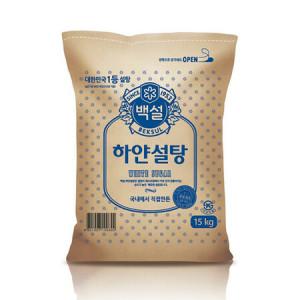 CJ 백설 하얀 설탕 15kg 업소용 대용량