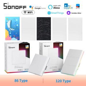 SONOFF TX 얼티밋 T5 와이파이 스마트 벽 스위치 EWeLink Alexa Google ce Smartthings을 통한 지지대