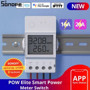 Sonoff Pow R3 16A /20A Wifi 스마트 스위치 더 높은 정확도 전력 소비 측정 모니터 alexa와 전류 에너지