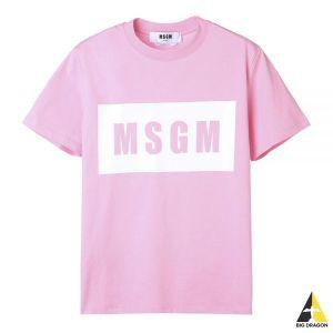 [MSGM] 엠에스지엠 24 박스 로고 반팔 티셔츠 (2000MDM520 200002 12) 53126265