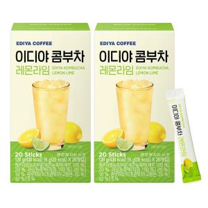 이디야 콤부차 레몬라임 20T ( 6g x 20개입 ) x 2개 총 40개입