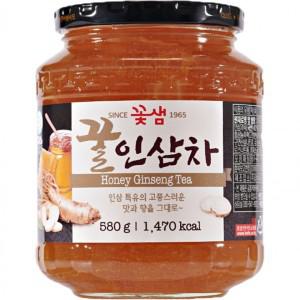 대량구매 단체주문 꽃샘식품 꿀인삼차 580g 선물용 기업 세미나 직원 사무실 행사