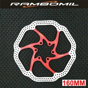 HS1 MTB 자전거 스테인레스 로터 디스크 브레이크 6 홀 CNC 조각 패드 사이클링 액세서리 160mm 180mm