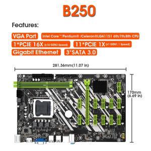 JINGSHA b250 btc 마이닝 마더보드 키트, 그래픽 카드 슬롯, DDR4 DIMM RAM ETH 지원, G4400 CPU, 12XPCIE-