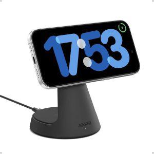 Anker 앤커 맥세이프 호환 2in1 충전 스탠드 아이폰 16 무선 충전기 Qi2 15W 초고속 조절식 초 15 14 13 12