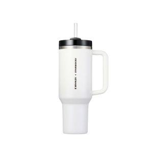 [정품] 스타벅스 24 SS 스탠리 화이트 켄처 텀블러 1183ml Starbucks Stanley White Quencher Tumbler 5670